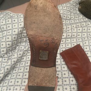 Reddish-brown Frye boots!